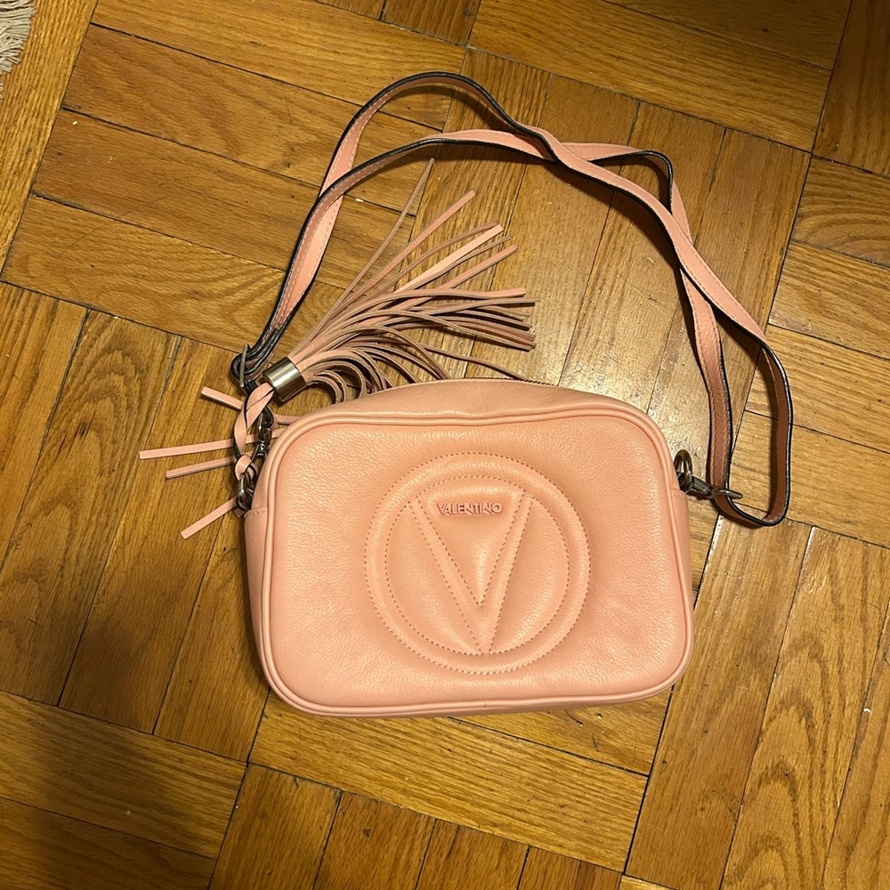 Valentino By Mario Valentino Peachy Pink  Mia Crossbody Bag